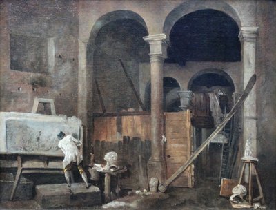 Das Atelier des Künstlers von Hubert Robert